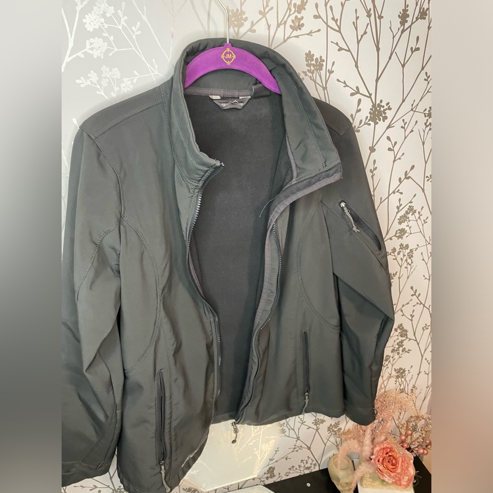 Eddie Bauer shell jacket, size M, Grey